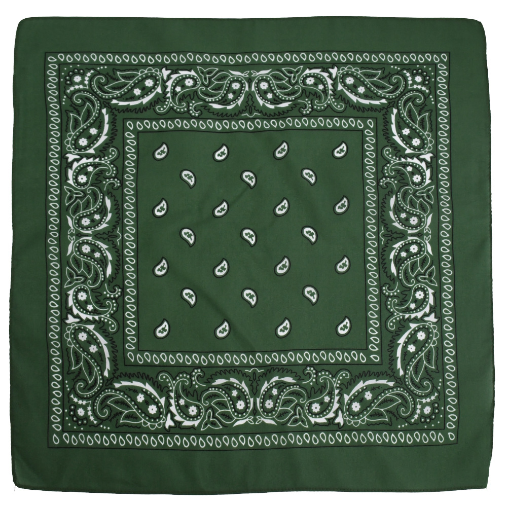 Picture of Factory direct supply in stock polyester square paisley scarf wholesale hip hop hip hop riding cashew flower scarf