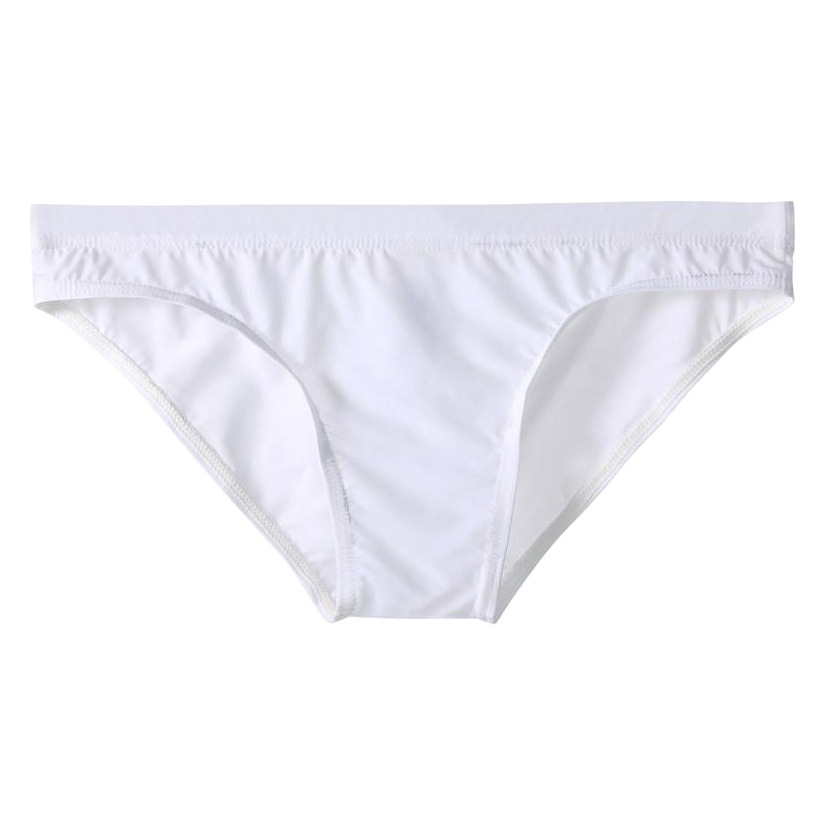 Junye Men's Ice Silk transparent underwear no bag tight briefs thin low waist sexy breathable youth pants