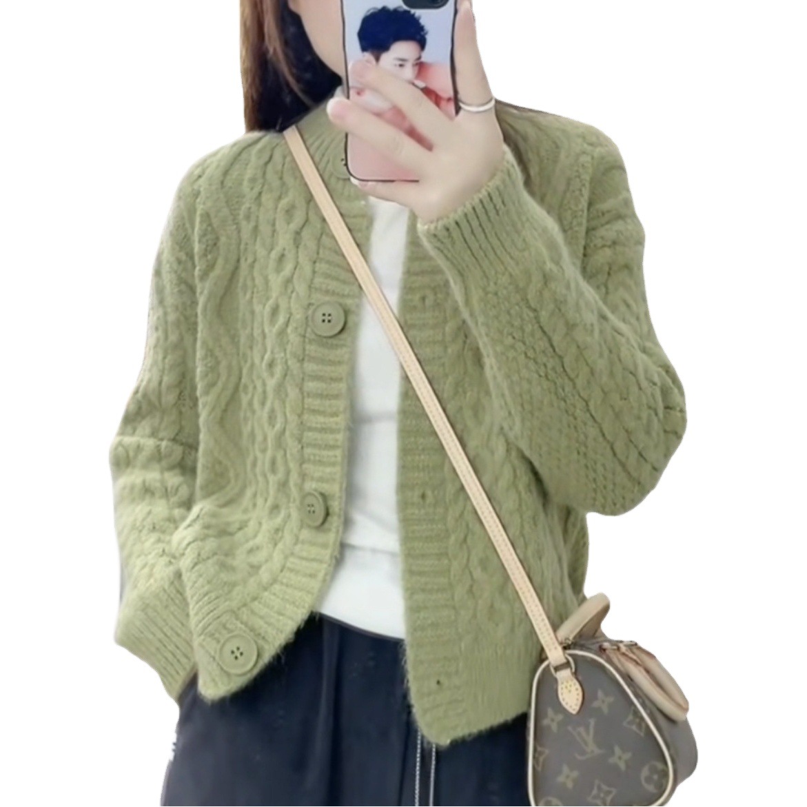 Xiao Xiang Feng Sweater Coat Early Spring Autumn 2024 New Women's Top Age-reducing Beautiful Foreign Style Knitted Cardigan