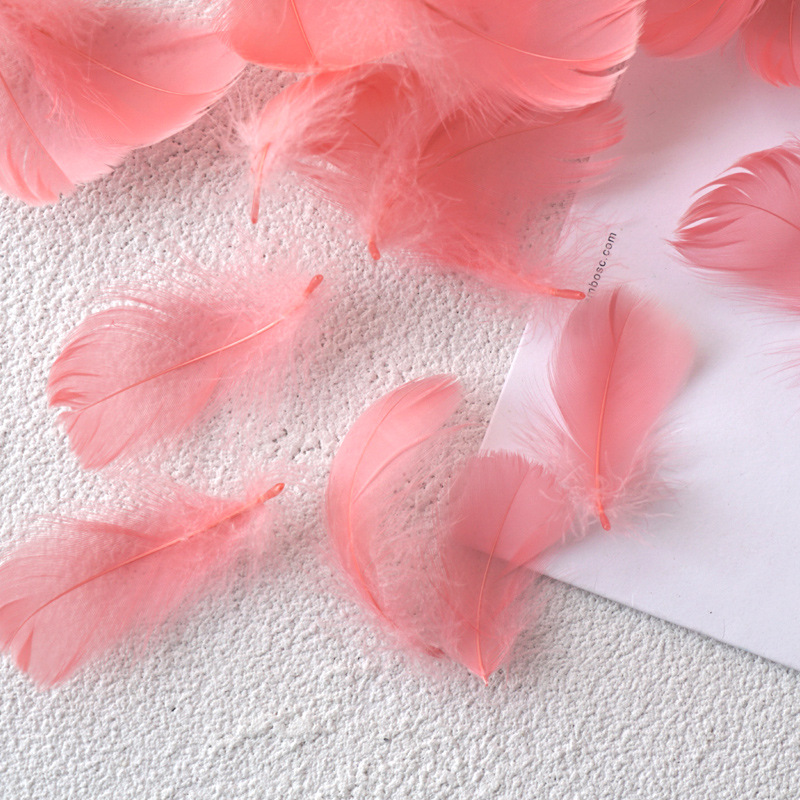 Picture of Manufacturer Wholesale Macaron Colorfulful Small Feather 5-8cm Goose Feather Small Floating Wave Ball Balloon Filling Decorative Material