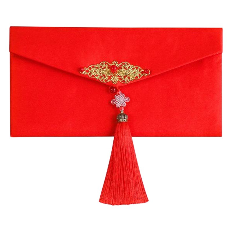 [Qian Li] red envelope wedding creative cartoon Chinese style New Year fabric storage ten thousand yuan red envelope wholesale