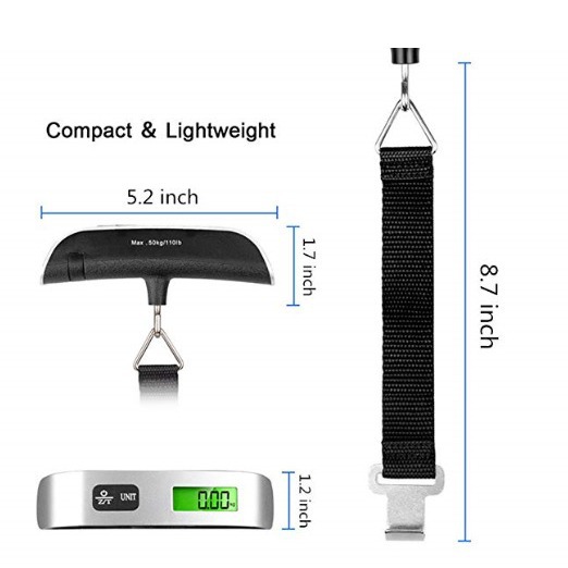 Picture of Factory Spot Digital Luggage Scale Airplane Travel Satchel Digital Scale Satchel Luggage Satchel Scale 50kg