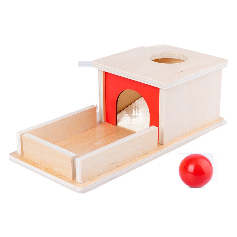 Montessori teaching aids wooden drawer box kindergarten textile drum press table science and education puzzle Monterey shuttle early education toys