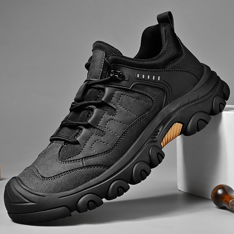 Cross-border Explosions Amazon Independent Station Ozon Outdoor Baotou Mountaineering Shoes Men's Soft Sole Non-slip plus size Casual Shoes 46