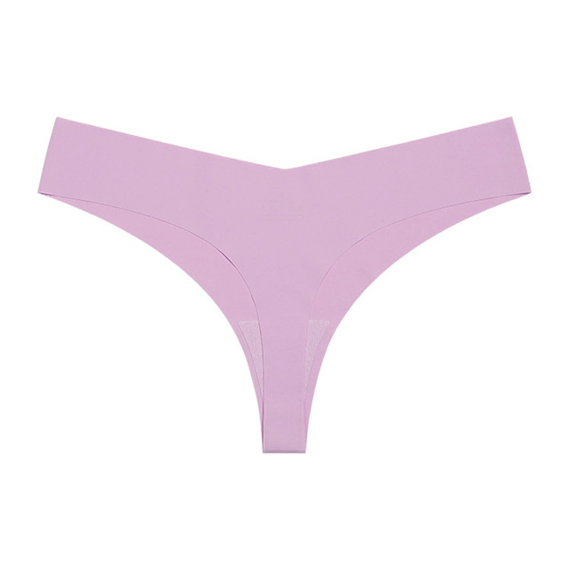 Picture of European and American Cross-border Pregnant Women's plus size Traceless Women's Underwear Class A Ice Silk Breathable Sports Low Waist Naked Briefs for Women