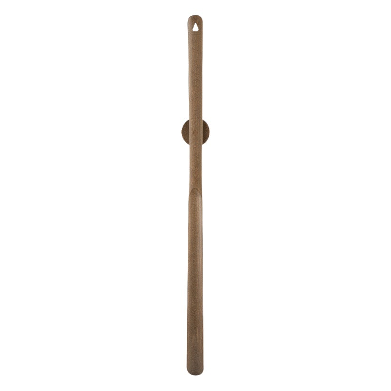 Picture of Wangshe Black Walnut Plus Long Handle Magnetic Suction Shoe Puller for the Elderly and Pregnant Women Licking Shoe Stick Solid Wood Advanced Wear Shoe Artifact Shoe Pulling