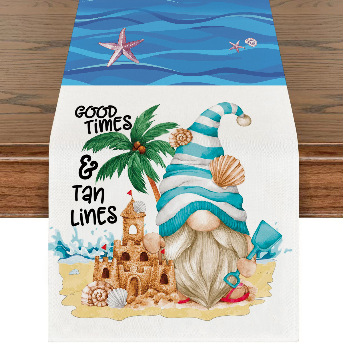Picture of Explosions US Independence Day Decorative Table Runner Linen Star-stripe Printed Tablecloth Patriot Holiday Atmosphere Table Runner