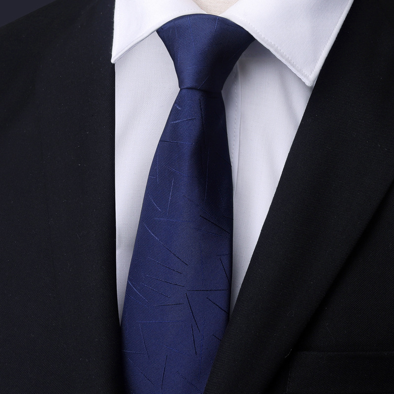 Picture of 2022 spring calm and generous striped tie polyester business workplace party tie men