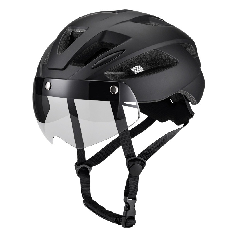Bicycle riding helmet detachable magnetic suction goggles unisex mountain bike road bike helmet