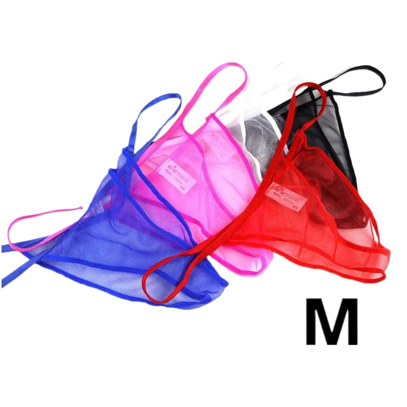 Men's briefs sexy high stretch thin mesh soft transparent breathable sexy seamless men's bikini thin belt