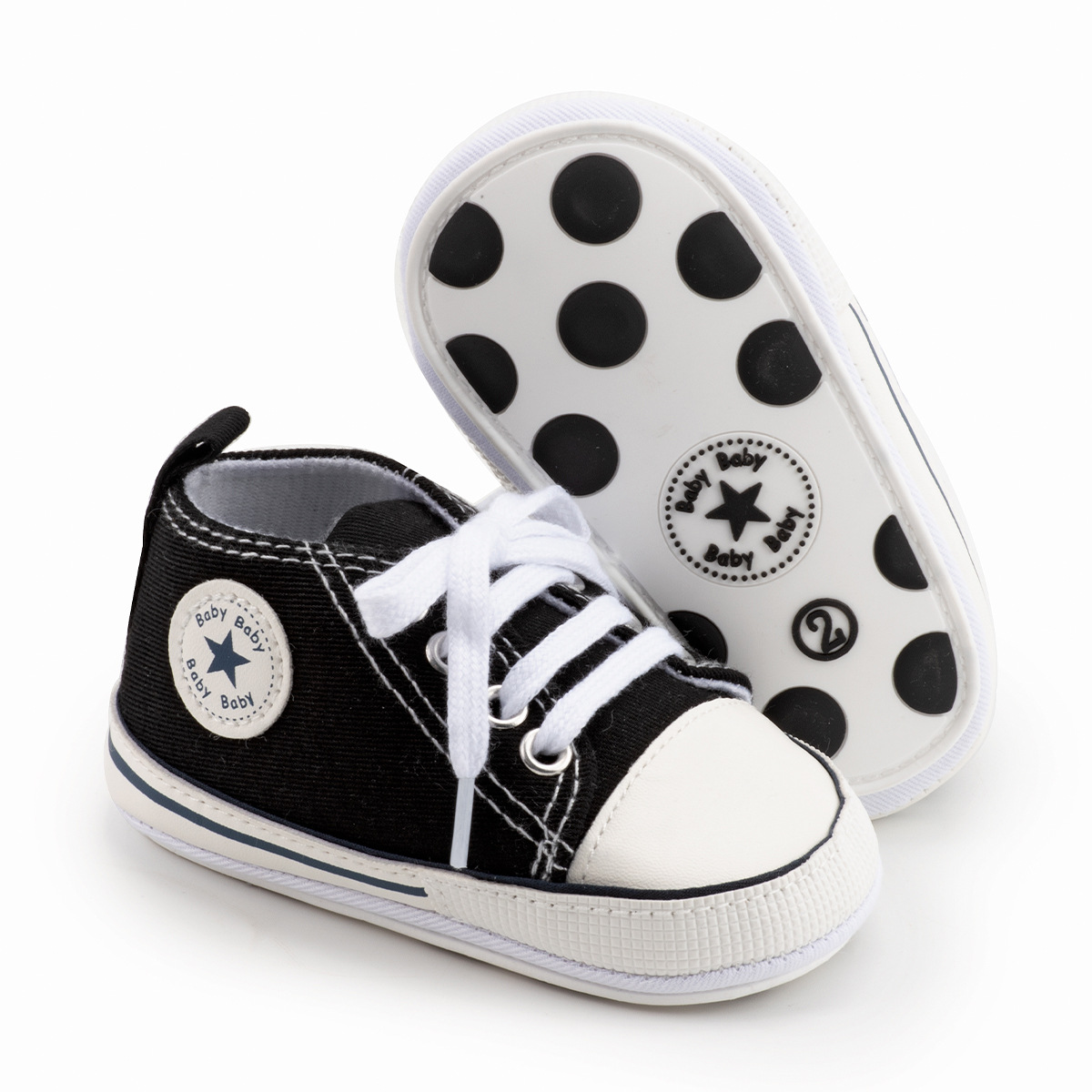Picture of 2020 autumn and winter New baby canvas shoes classic canvas shoes non-slip rubber soles toddler shoes baby shoes