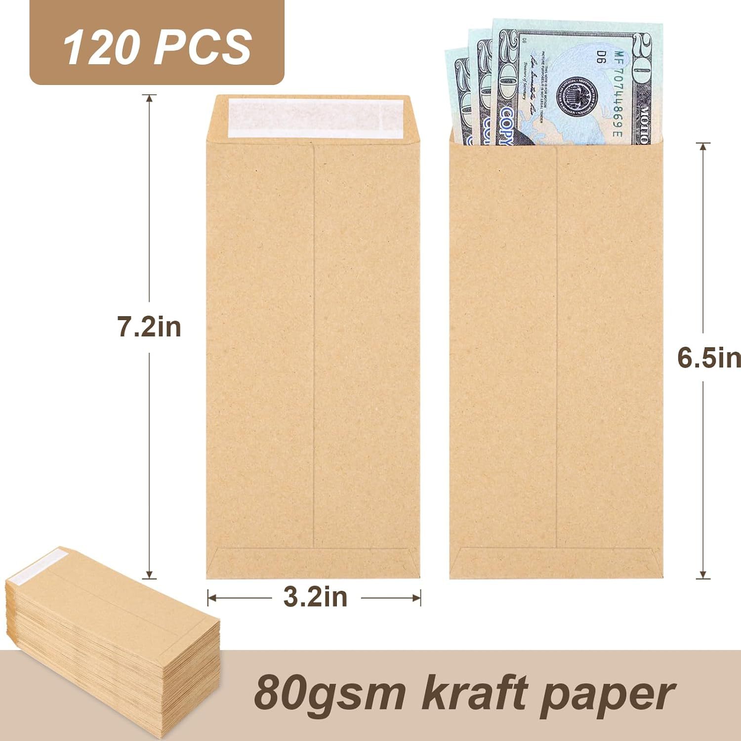 Picture of Extra Large Kraft Paper Envelope Export Amazon Saliva Glue Release Paper Self-Adhesive Yellow Seed Envelope Bag Customization