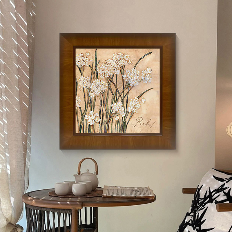 Calla Lily French Modern Retro Living Room Decorative Painting Advanced Sense American Entrance Bedroom Dining Room Low Cabinet Hanging Painting