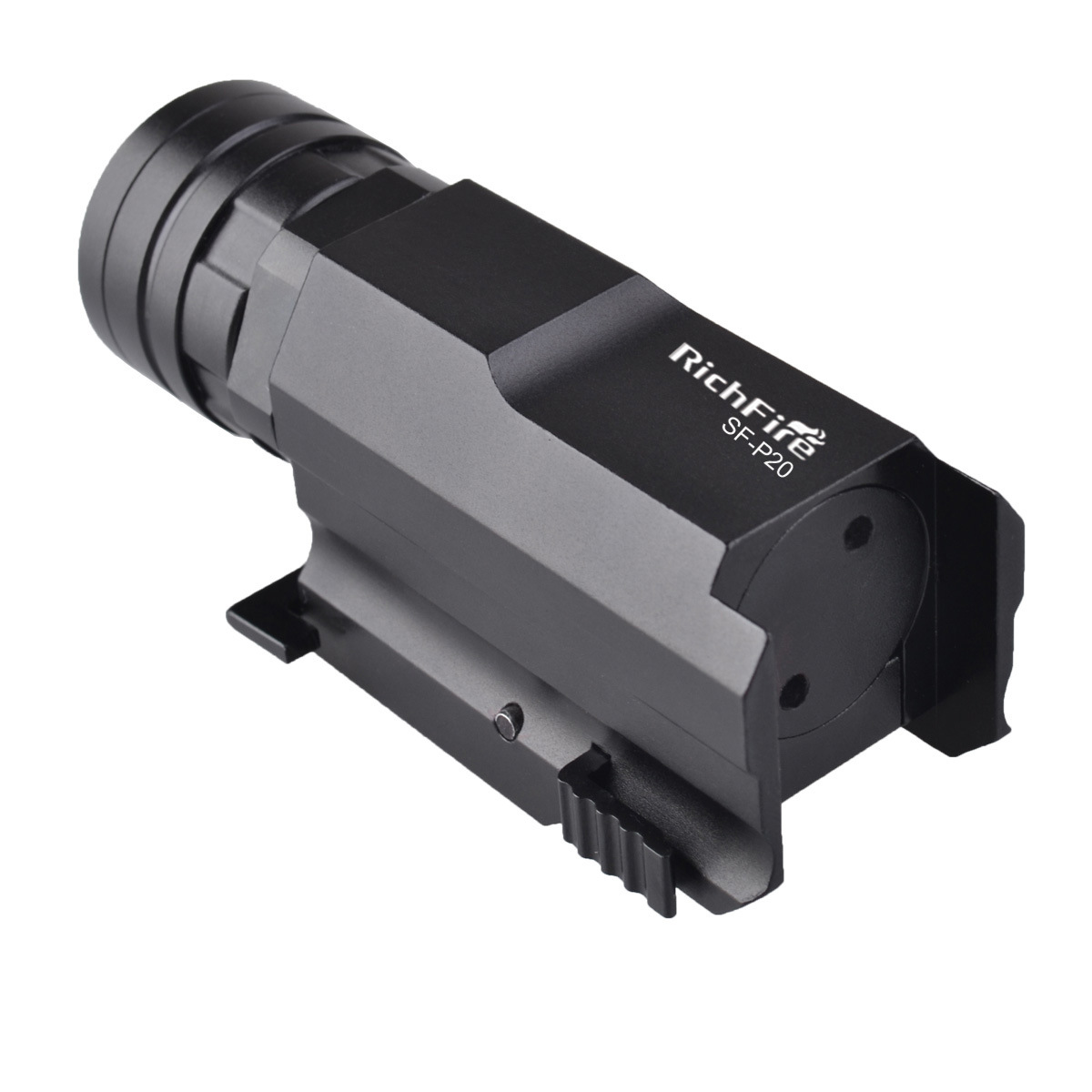 Richfire Outdoor Hard Oxygen Focusing Bright Light Tactical Flashlight Le Ultra-Bright Long-Range Down-Hanging Flashlight