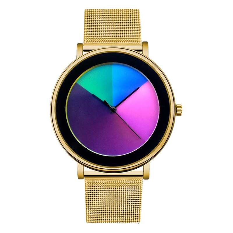Cross-Border Foreign Trade New Color-Changing Watch Waterproof Fashion High-End Niche Ladies Student Quartz Watch Hot Model Wholesale