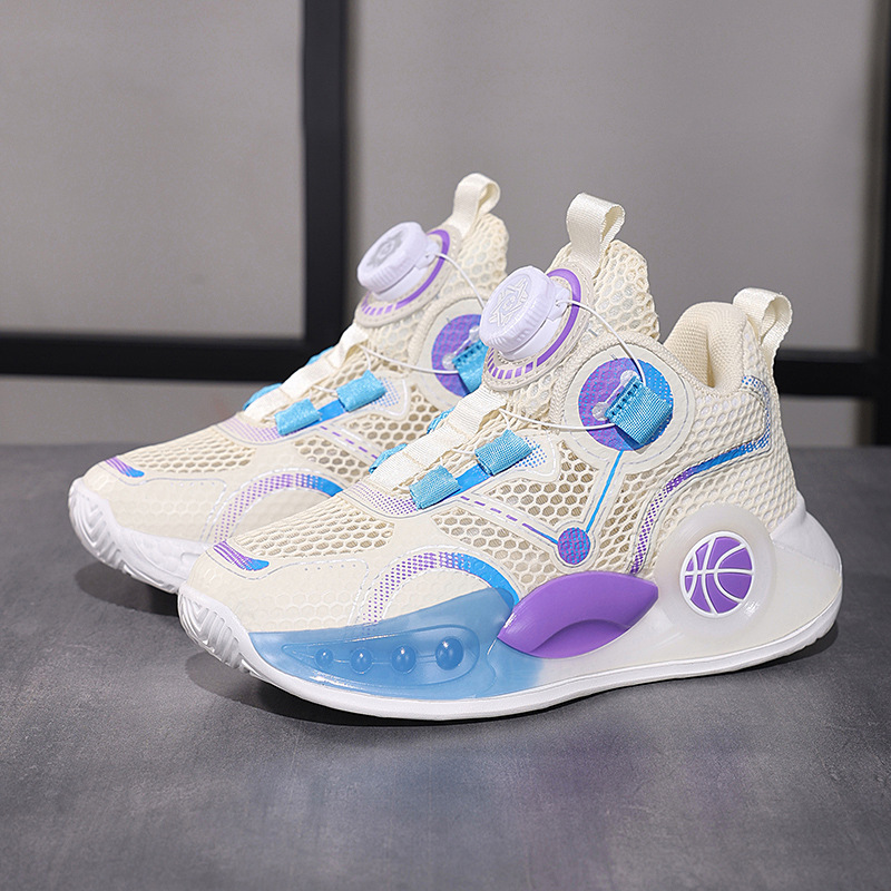 Boys Basketball Shoes Summer 2025 New Breathable Mesh Professional Training Shoes Boys Non-Slip Kidsren's Sports Shoes