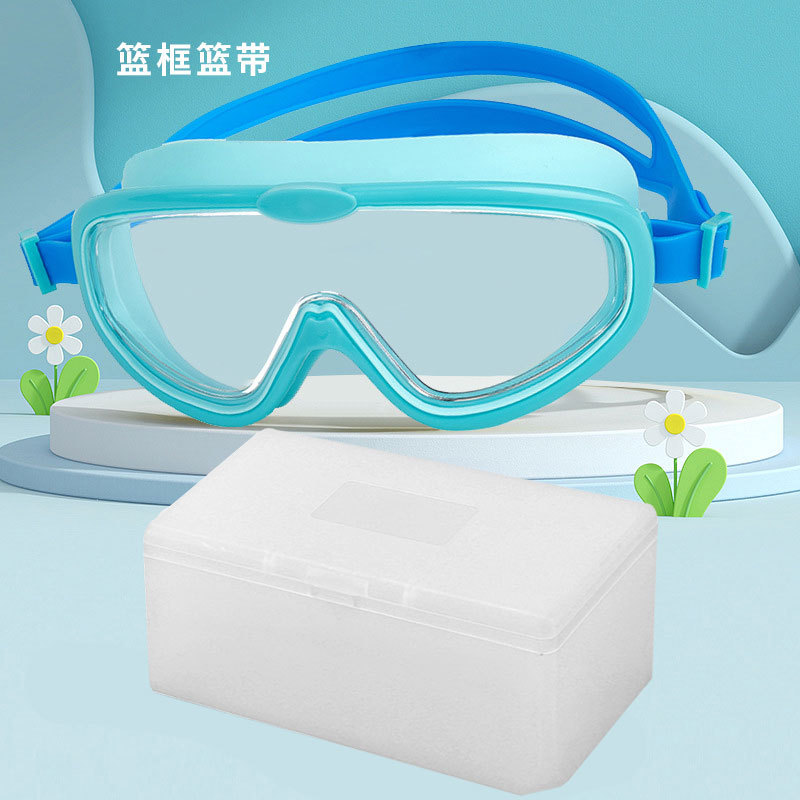 Picture of Children swimming goggles waterproof anti-fog cross-border new goggles HD large frame swimming glasses wholesale children swimming goggles