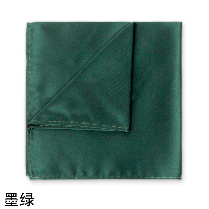 Picture of Solid color dress suit pocket towel men's small square wedding dress breast towel handkerchief black red blue green purple wholesale