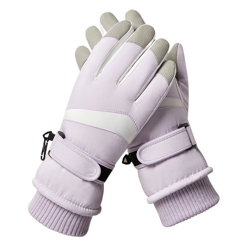 Winter Ski Gloves Women's Warm fleece-lined Thickened Riding Waterproof Men's Touch Screen Windproof Climbing Cold Amazon H3