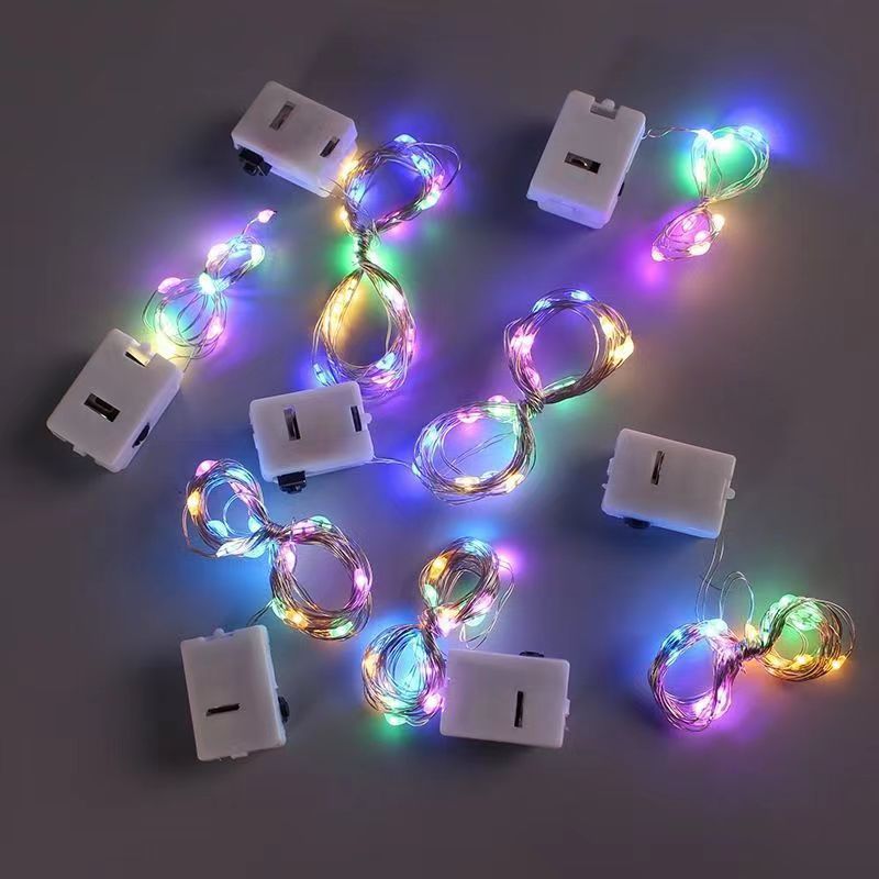 Picture of Flash Led Light String Three-Speed Adjustable Lantern Flower Bouquet Valentine's Day Gift Box Cake Decoration Flower Shop Wave Ball