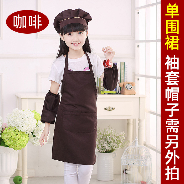 Picture of Children's apron painting clothes kindergarten painting art waterproof overcoat logo printing children's baking apron