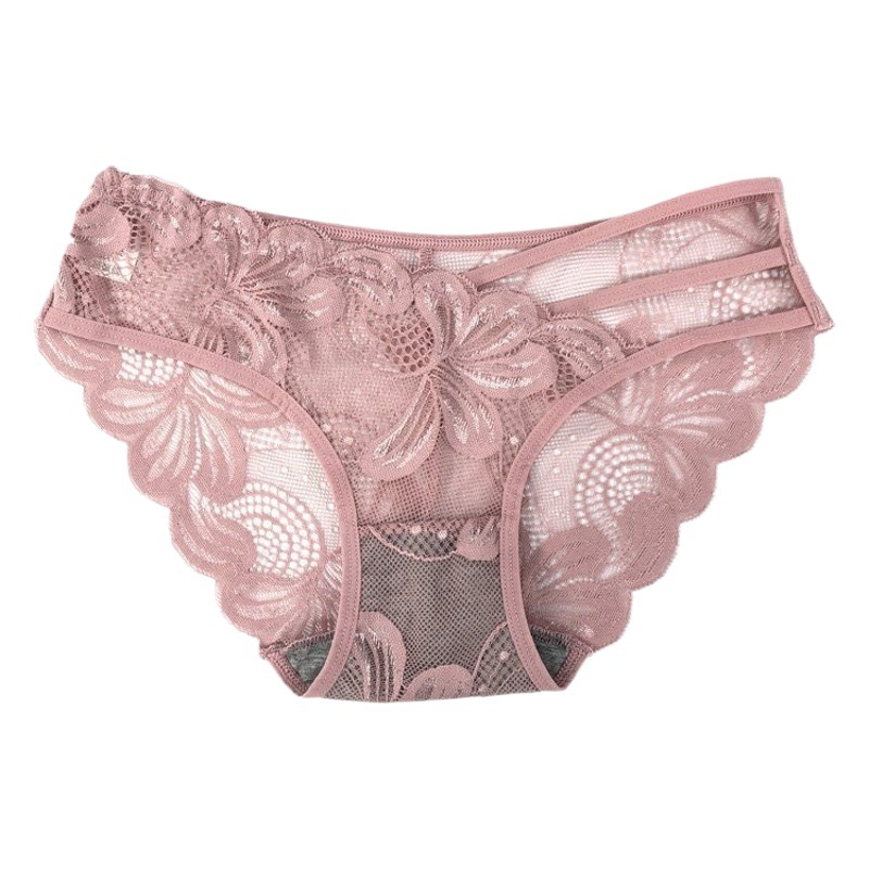Lace Hollow Underwear Sexy Hollow Ladies Briefs Graphene Antibacterial Breathable Fashion Underwear Supply Chain