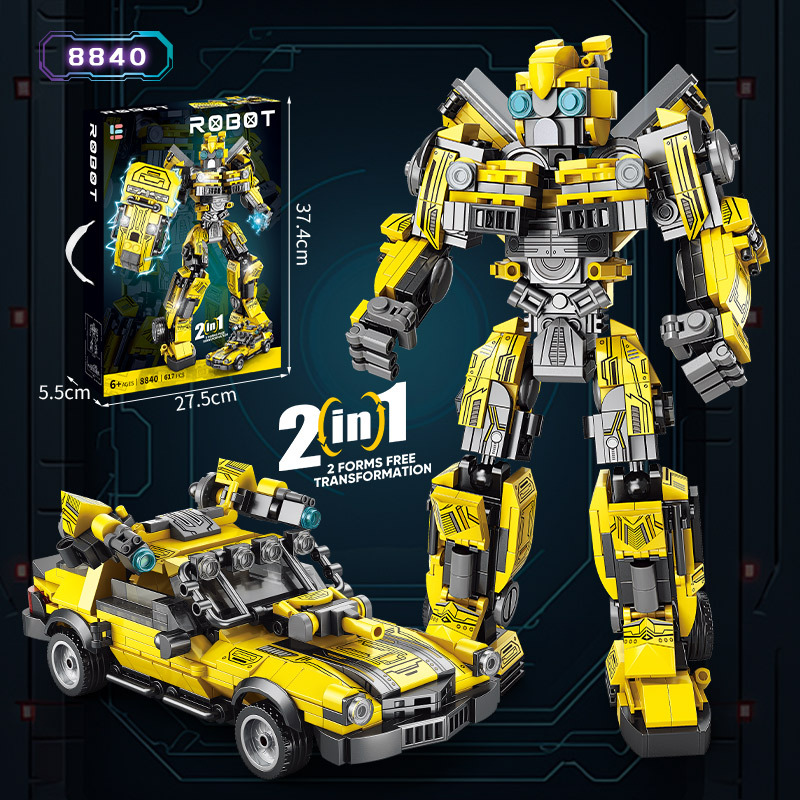 Picture of Wow, Custom Assembled Building Blocks Wasp Mecha 8847 Deformation Optimus Prime Gift Robot Children's Toys