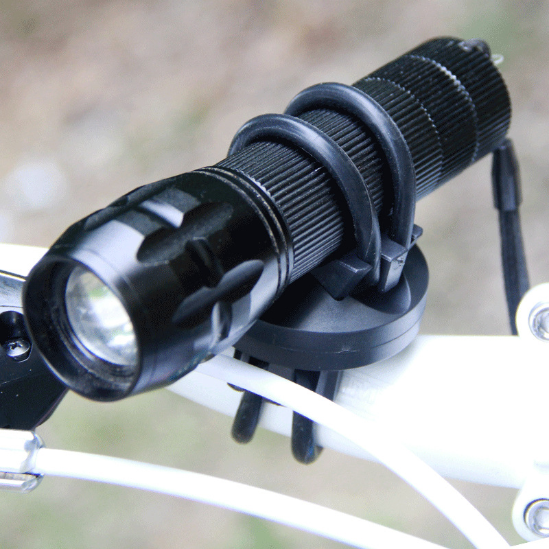 Picture of Bicycle Light Bracket Light Clip 360-Degree Universal Flashlight Light Holder Stroller Handheld Small Fan Holder