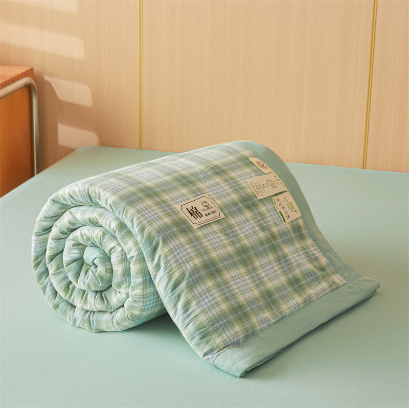 Picture of Class A Xinjiang cotton cotton summer quilt 100 cotton machine washable washable air conditioning single double summer thin quilt