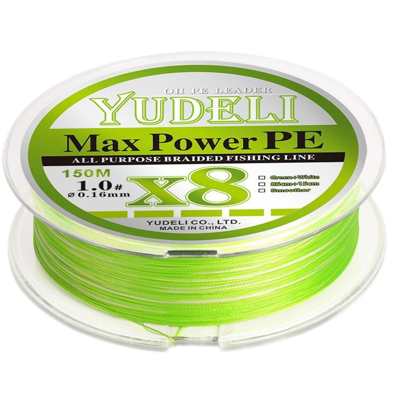 Yudeli pe Line Yayuantou Fishing Line 150 m X8 Sao Green Wear-resistant ygk Precise Woven Line