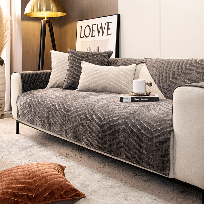 Picture of Chenille Sofa Cushion, Universal for All Seasons, Non-Slip Seat Cushion, Thickened Seat Pad, Sofa Cover, Export Cross-Border Home Decor