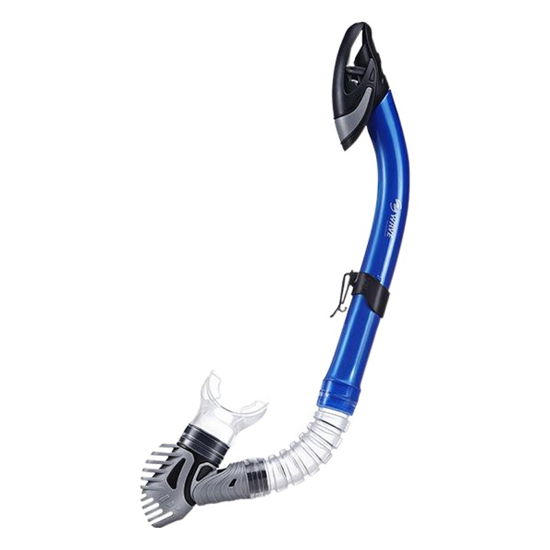 Picture of wave genuine goods full dry underwater respirator silicone mouthpiece professional diving equipment snorkeling supplies breathing tube