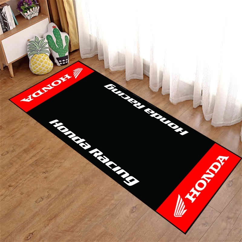 Picture of Motorcycle enthusiast carpet motorcycle display Harley Honda Ducati bedroom bedside blanket cross-border racing floor mat