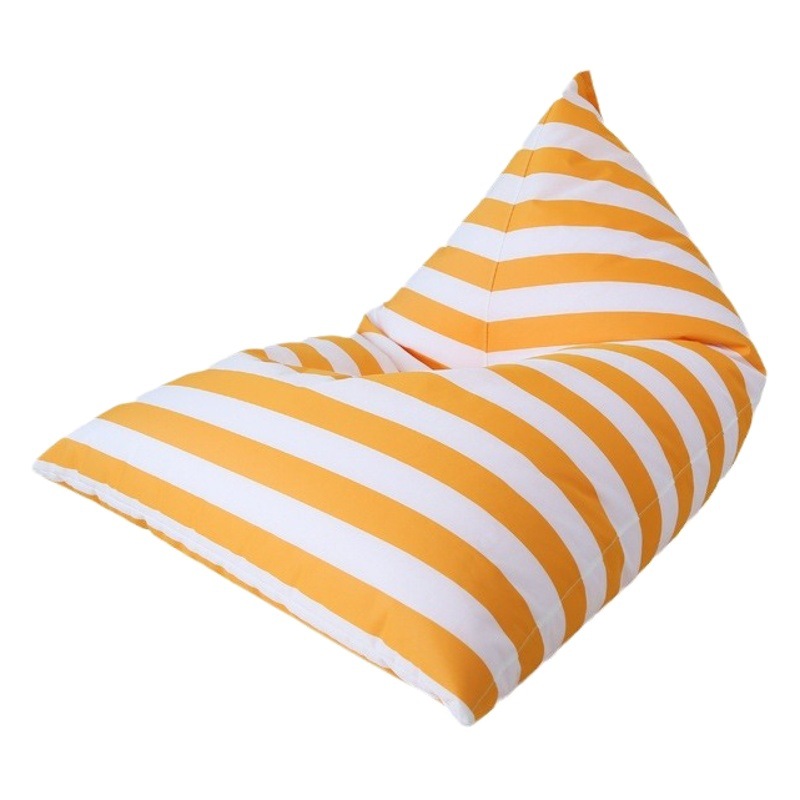 Striped sofa Beach outdoor Net red lazy sofa single recliner portable camping lunch break music festival sofa