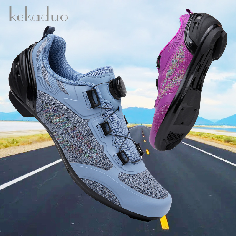 Mesh cycling shoes men's summer lock-free mountain bike road bike lock shoes non-lock dynamic bicycle women Wholesale
