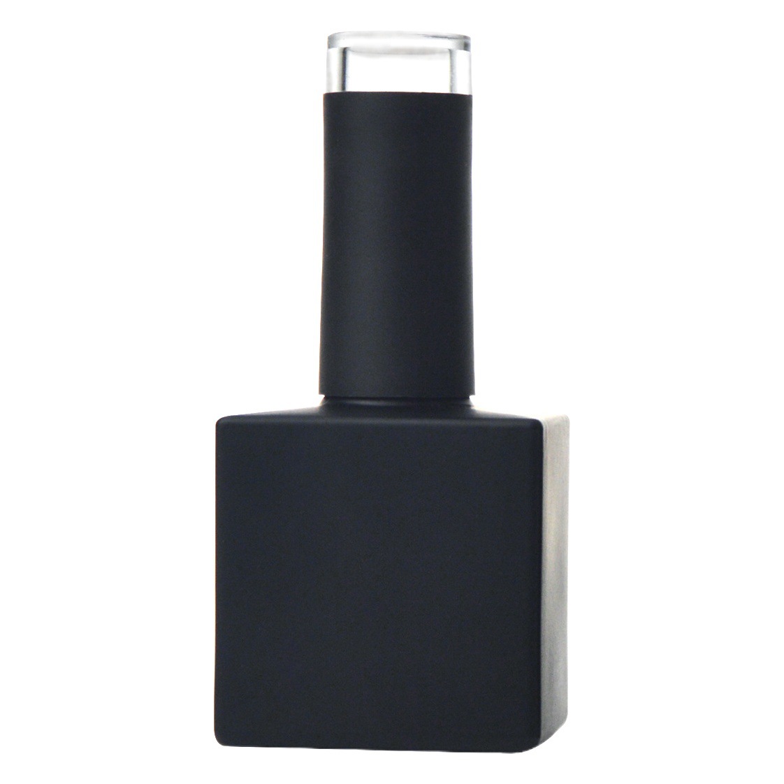 Factory spot supply 16ml nail polish glass bottle high-grade black nail polish package imported DuPont brush