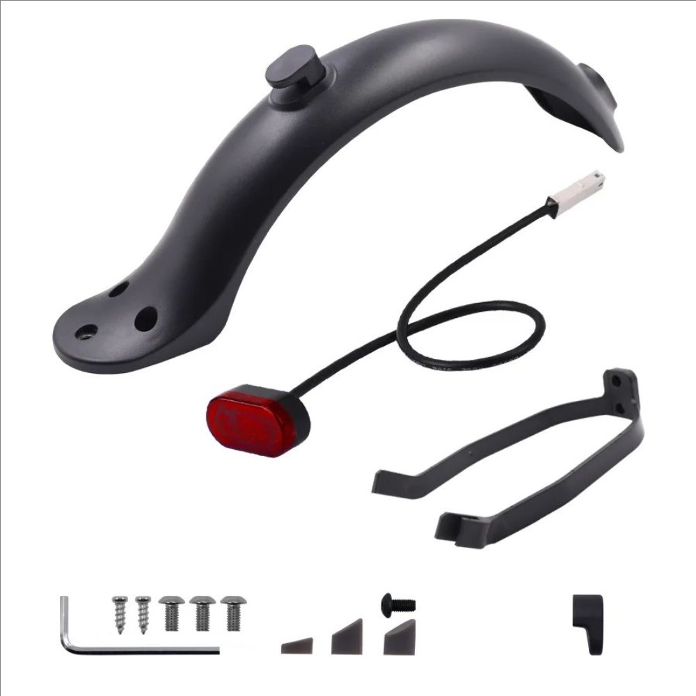 Picture of Electric scooter rear fender with hook Mijia M365 1S black white rear fender water block