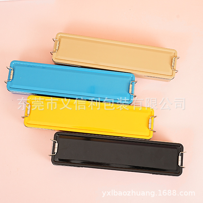 Long Iron Box Outdoor Fishing Lure Small Object Fishing Storage Small Iron Box Storage Box Long Iron Box