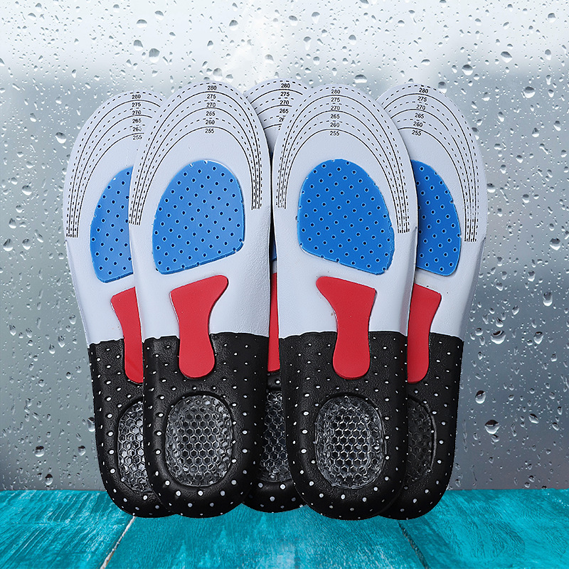 Picture of Men's Sports Insole Silicone Latex Shock Absorbing Basketball Men's Running Shoes Mat Large Non-Odor Deodorant Sweat Absorption