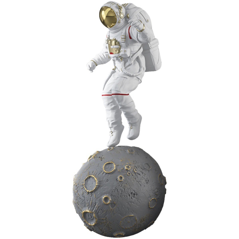 Creative astronaut sculpture decoration large floor shopping mall hotel entrance large spaceman welcome soft decoration