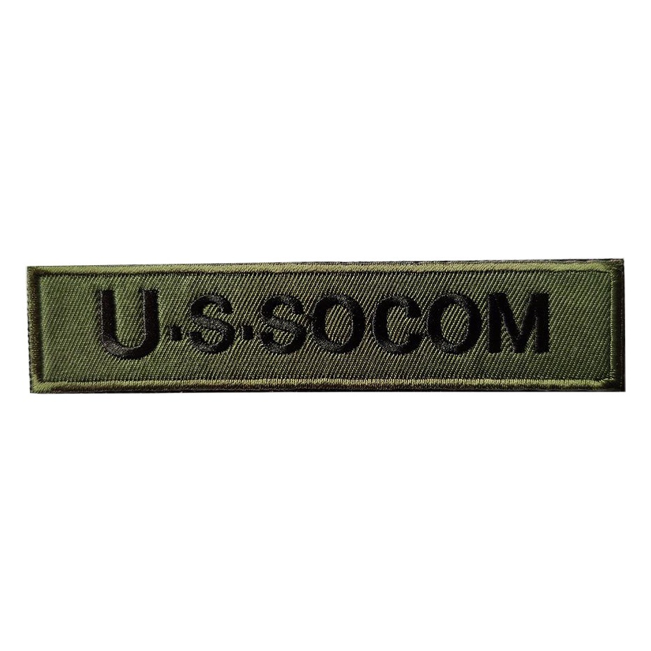 Long Strip SAS Embroidered Velcro Cloth Badge Chest Distinctive Military Fan Badge GSG-9 Cloth Sticker Clothes Bag Accessories