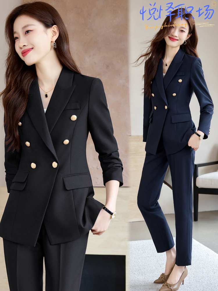 Grey Suit suit Women's 2024 New Autumn and Winter Elegant Work Clothes Professional Dress Autumn Casual Suit Jacket