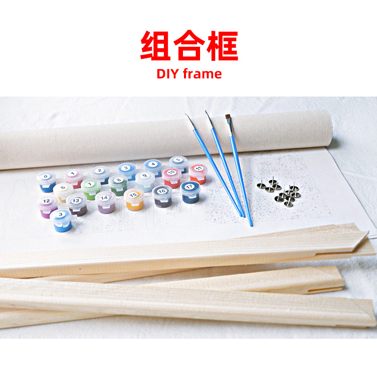 Picture of DIY Digital Oil Painting Factory Human Art Amazon Fba Batch Shopify Cross-Border Foreign Trade Wholesale