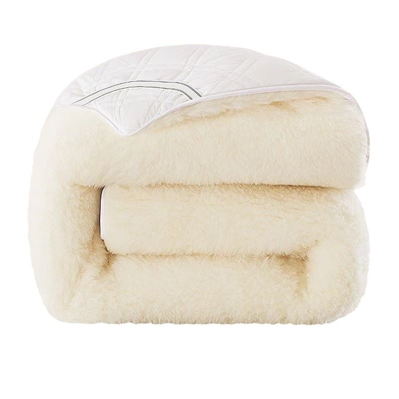 Picture of Australian Wool Mattress Upholstered Home Bedroom Winter Lamb Wool Blanket Winter Thickened Warm Pad Bed Mattress