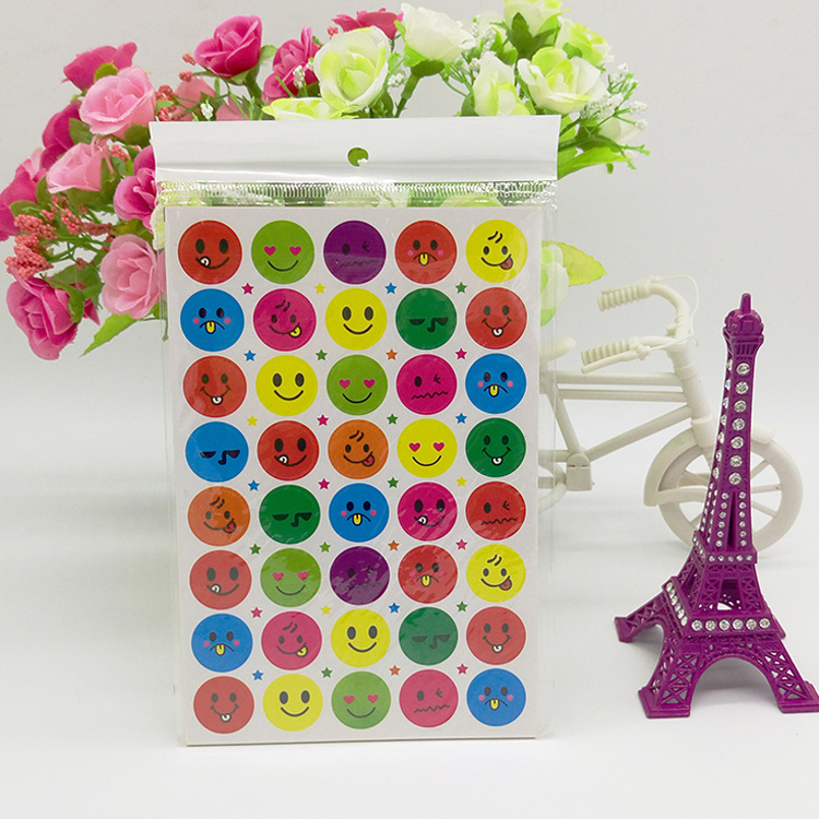 Picture of Spot smiley stickers children's kindergarten reward stickers color digital alphabet sticker sticker wholesale