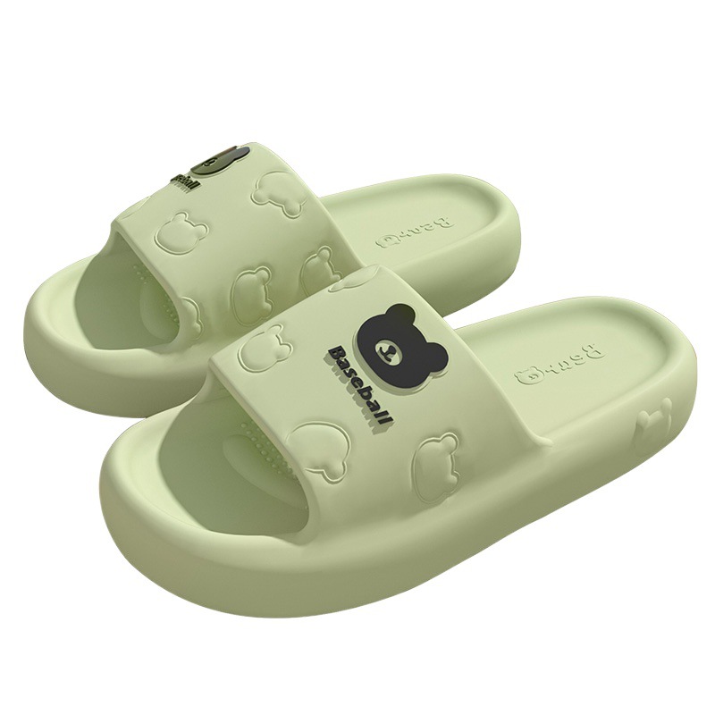 Sandals and slippers cartoon women's summer indoor home wear-resistant bathroom mute thick bottom non-slip eva shit feeling couple