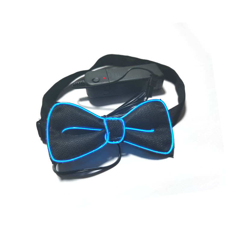Picture of Led Luminous Bow Tie El Cold Light Bow Tie Prom Party Luminous Tie Performance Atmosphere Decoration Glitter Bow
