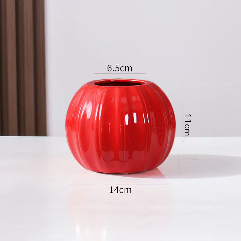 Picture of 2025 New New Year's Eve Bucket Persimmon Ruyi Flower Bucket Simulation Red Fruit Holly Decorative Material Festive Ornaments