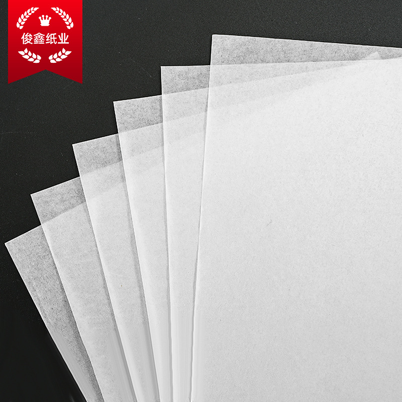 Picture of Oil wax paper 21g semi-transparent wax paper pear paper copy paper clothing wrapping paper LOGO printing can be cut wholesale
