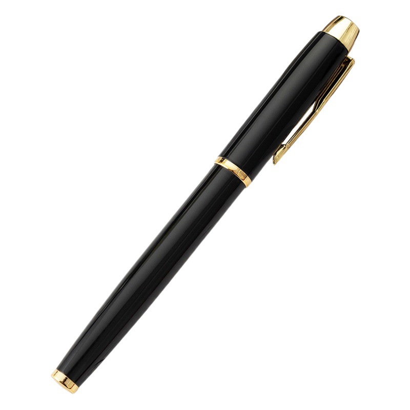 Wholesale Metal Signature Pen Gel Pen Printable LOGO Creative Business Black Pen Gift Ball Pen